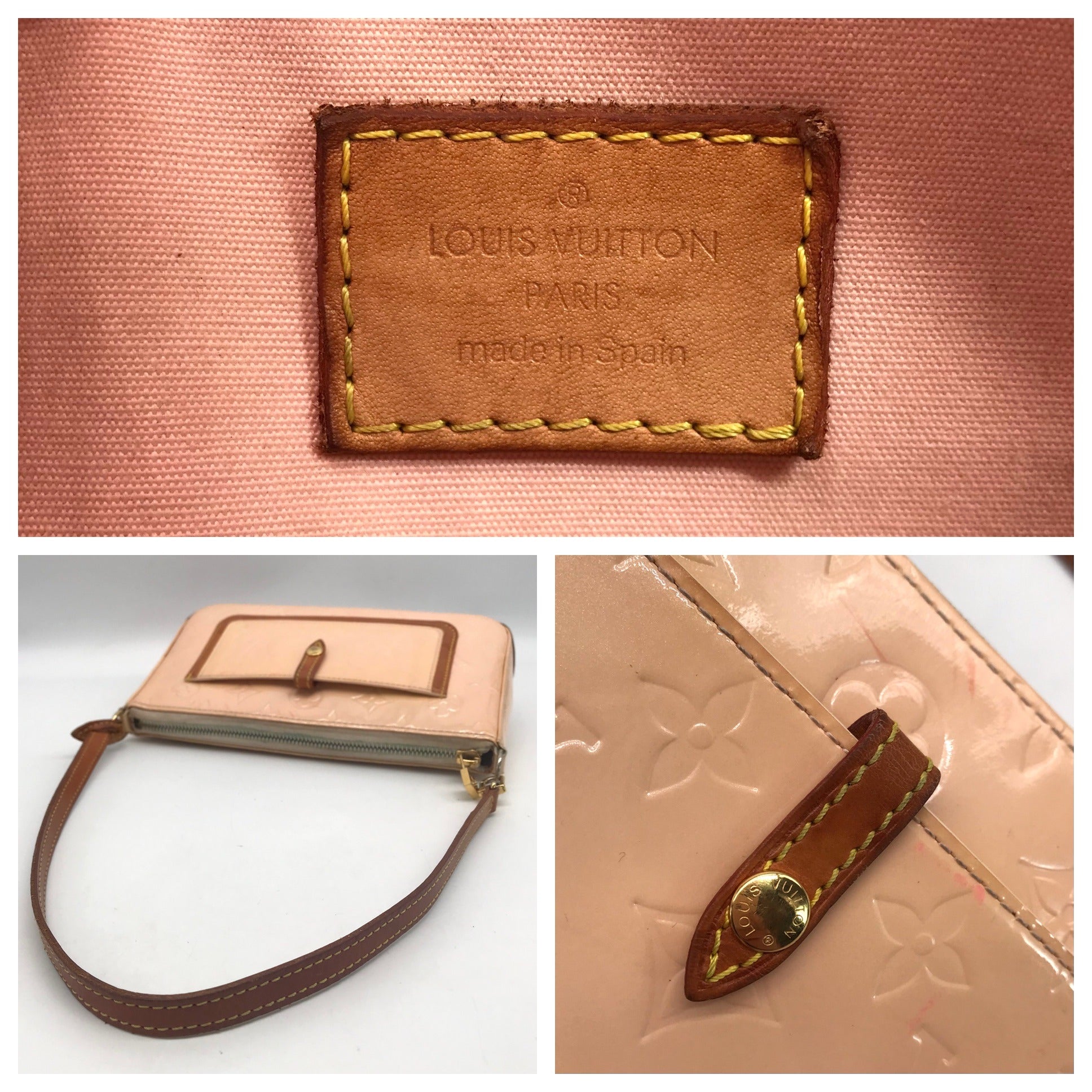 Louis Vuitton Noisette Beige Monogram Vernis Mallory Square Bag