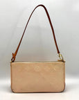 Louis Vuitton Noisette Beige Monogram Vernis Mallory Square Bag