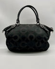 Coach Black Madisoc Dotted OP Art Sophia Satchel Bag 15957