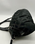 Coach Black Madisoc Dotted OP Art Sophia Satchel Bag 15957