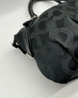 Coach Black Madisoc Dotted OP Art Sophia Satchel Bag 15957