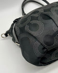 Coach Black Madisoc Dotted OP Art Sophia Satchel Bag 15957