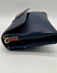 Dooney & Bourke Pebble Grain Leather Blue Hunter Crossbody Bag