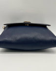 Dooney & Bourke Pebble Grain Leather Blue Hunter Crossbody Bag