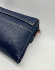 Dooney & Bourke Pebble Grain Leather Blue Hunter Crossbody Bag