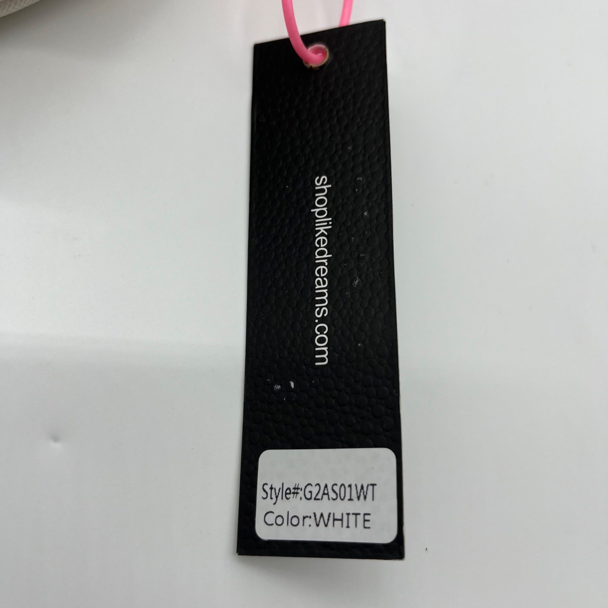 Like Dreams Off-White Bow Baguette Shoulder Bag
