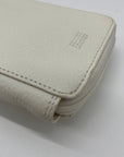 Giani Bernini White Softy Leather Tech Crossbody Wallet