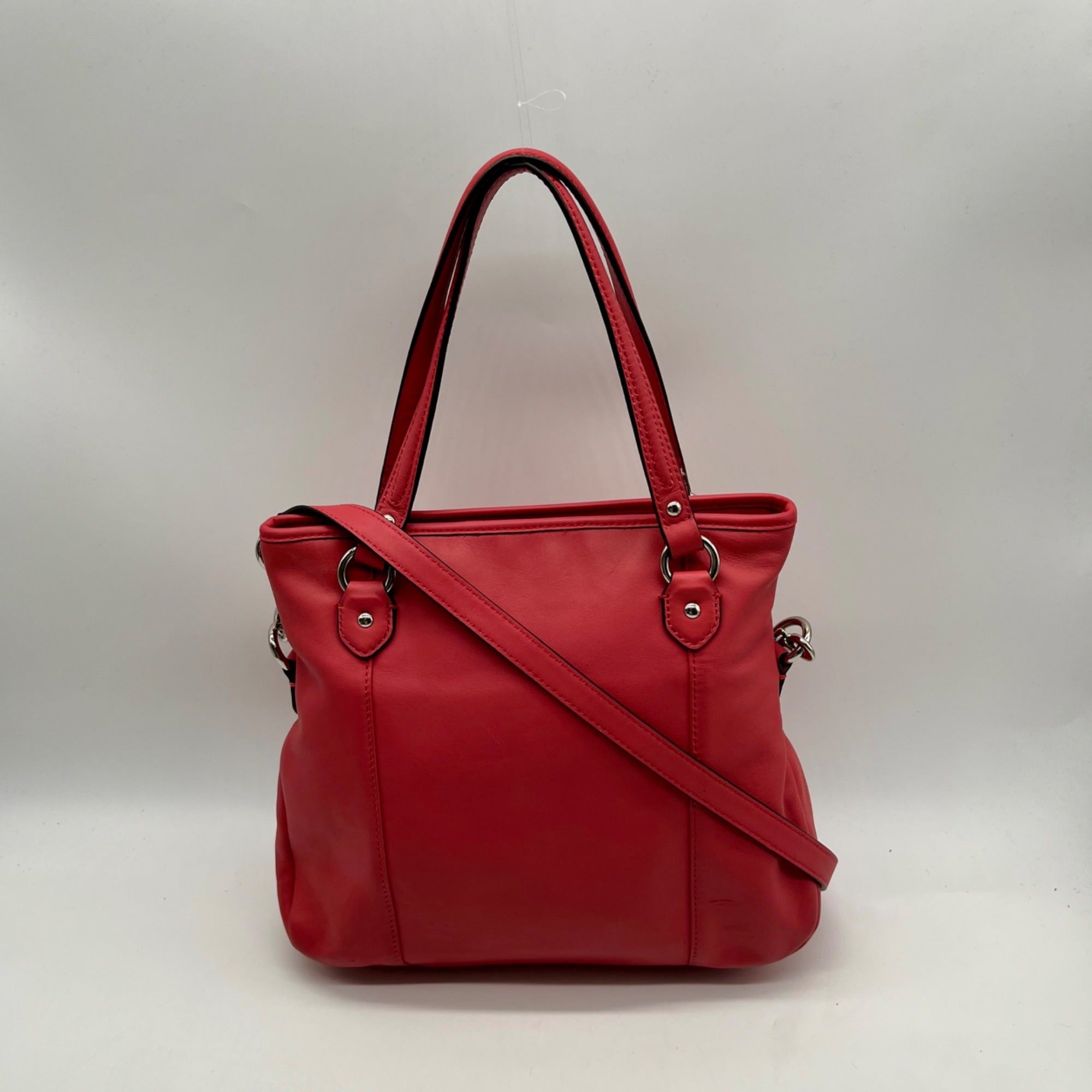 Coach Coral Smooth Leather Tote Bag-F23901