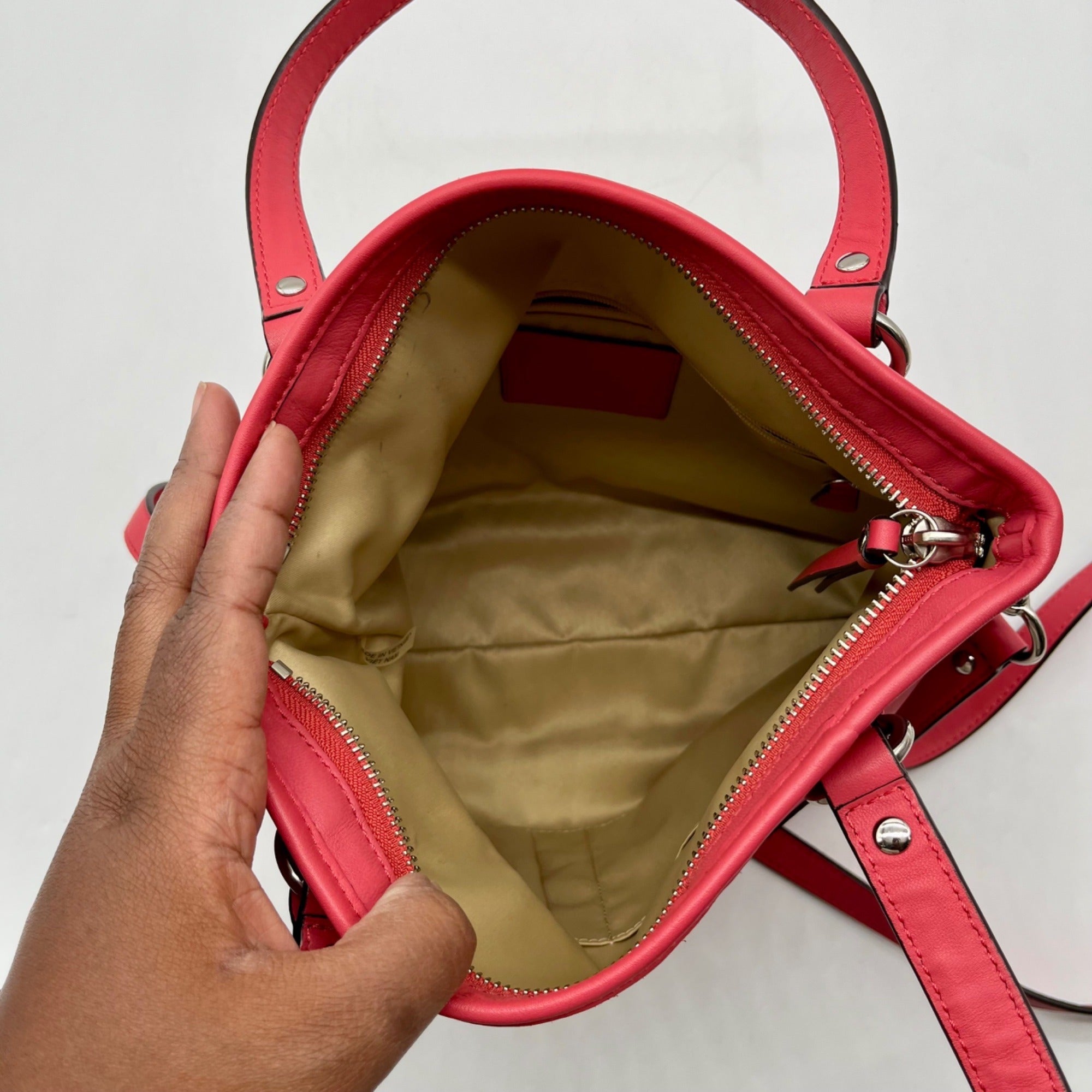 Coach Coral Smooth Leather Tote Bag-F23901