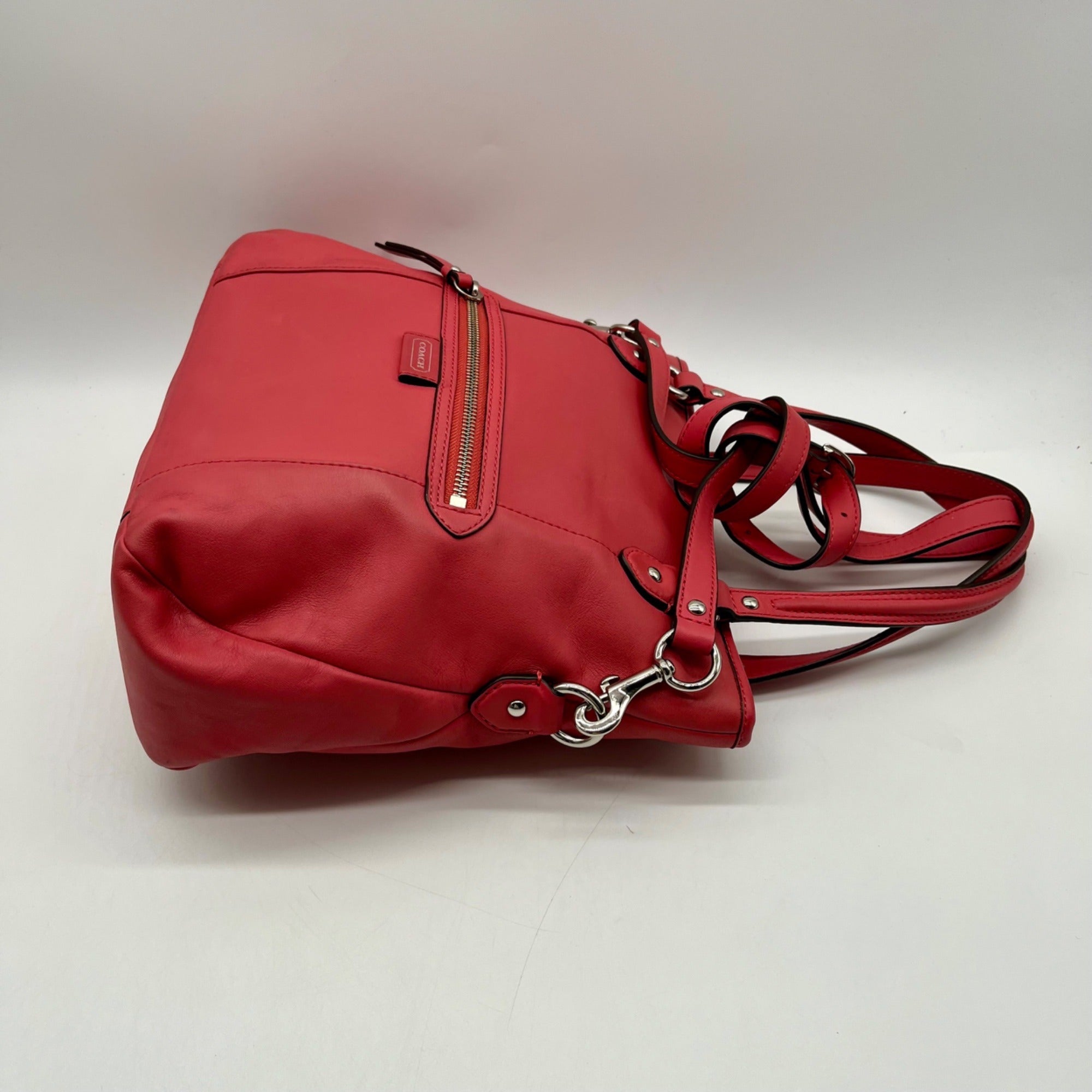 Coach Coral Smooth Leather Tote Bag-F23901