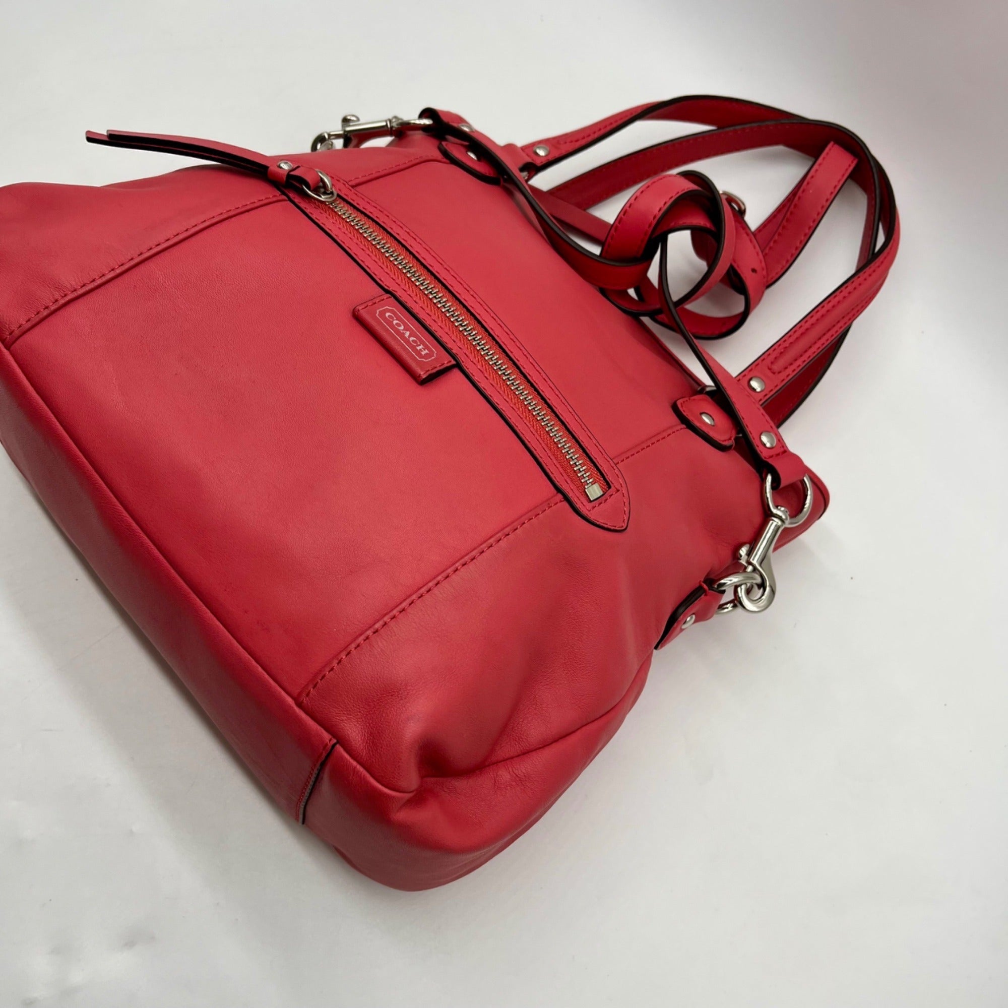 Coach Coral Smooth Leather Tote Bag-F23901