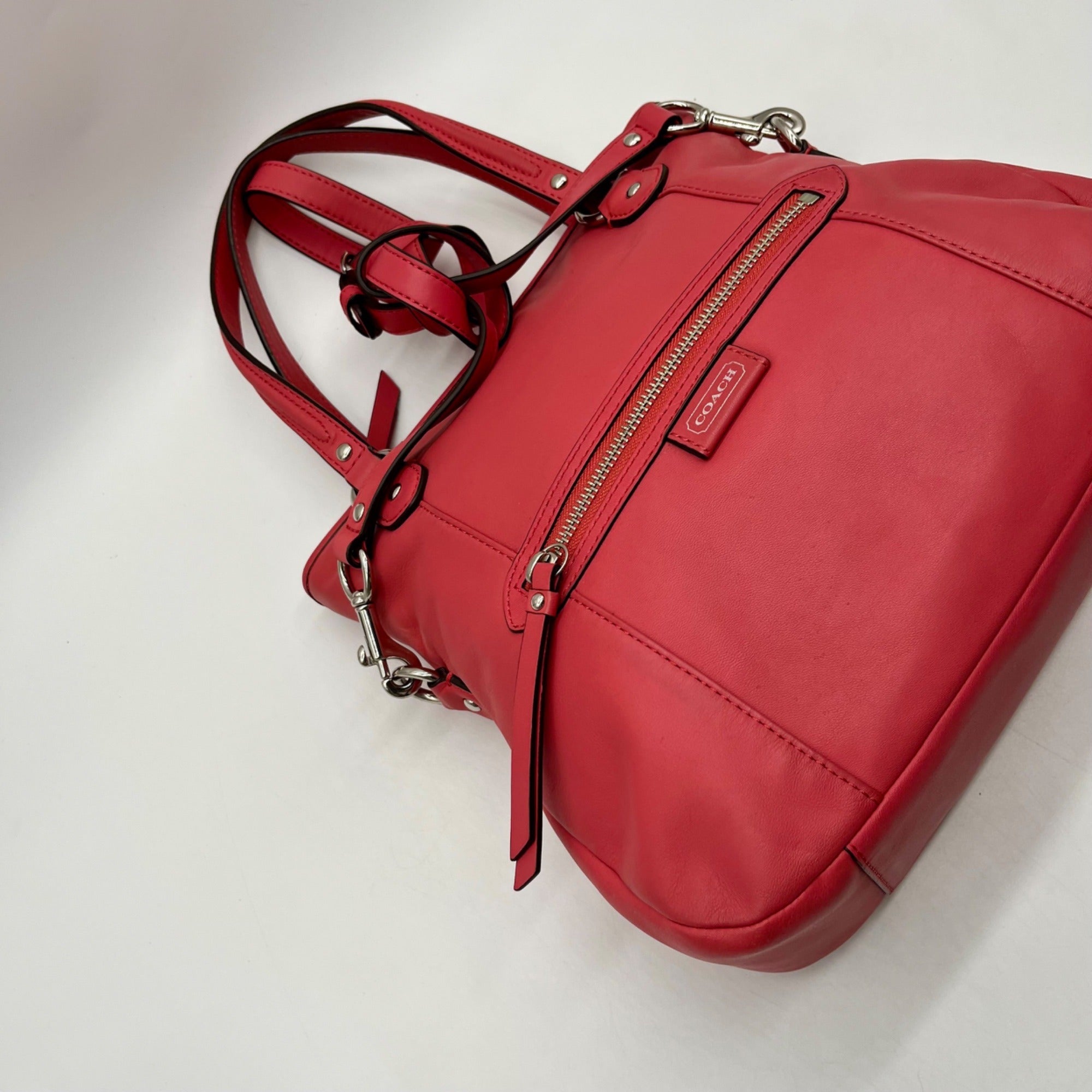 Coach Coral Smooth Leather Tote Bag-F23901