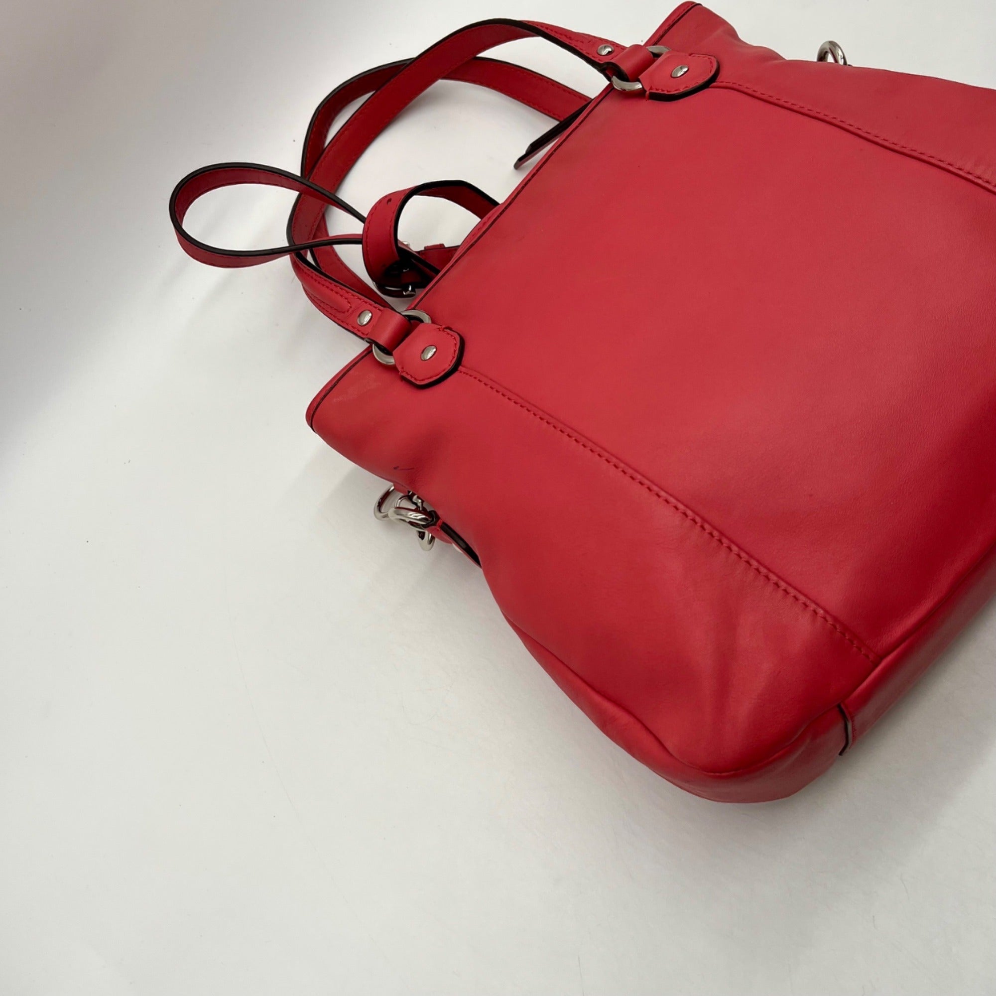 Coach Coral Smooth Leather Tote Bag-F23901