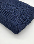 The Sak Blue Lumi Crocheted Crossbody Bag