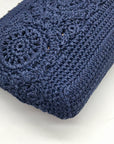 The Sak Blue Lumi Crocheted Crossbody Bag