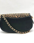 Michael Kors Mila Small East West Leopard Chain Sling Shoulder Bag -NWT