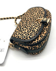 Michael Kors Mila Small East West Leopard Chain Sling Shoulder Bag -NWT