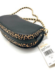 Michael Kors Mila Small East West Leopard Chain Sling Shoulder Bag -NWT