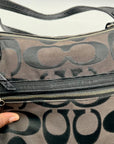 Coach Black Signature Sateen Canvas Tote Bag 189798