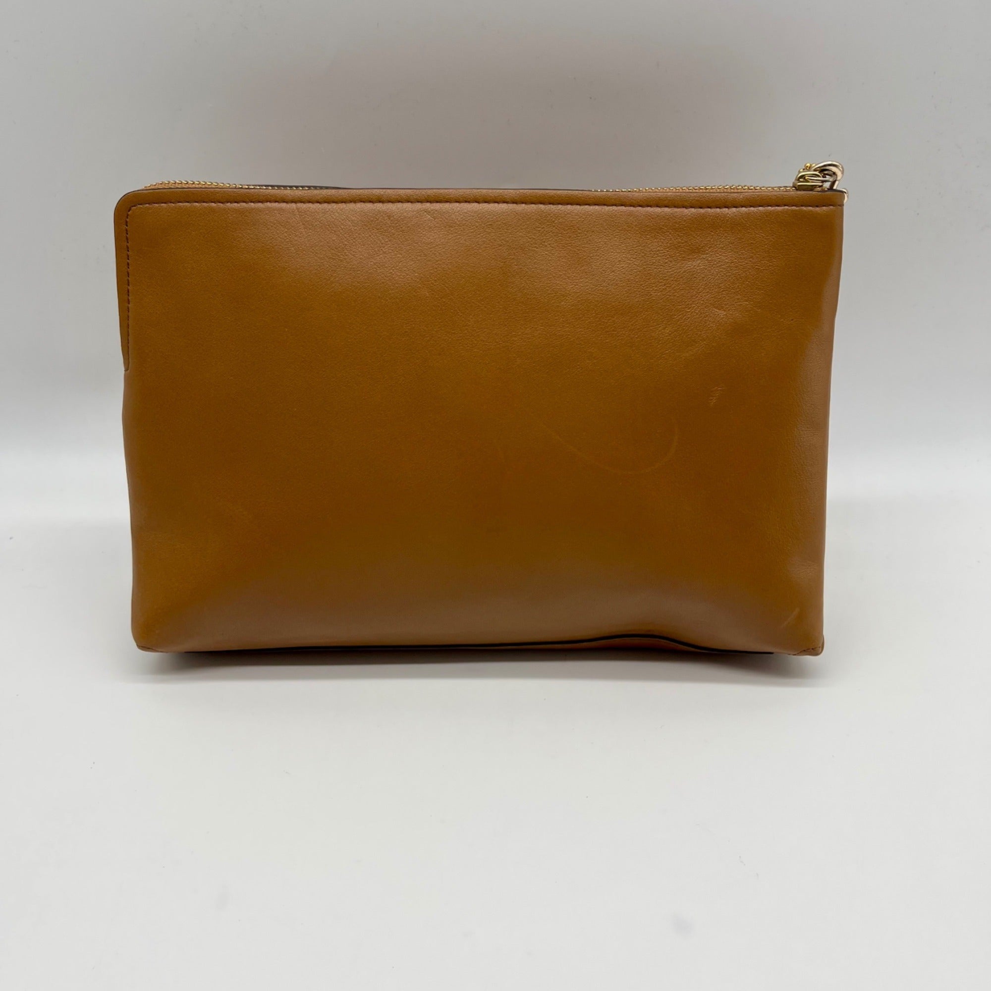 Coach Brown Leather Wristlet Bag