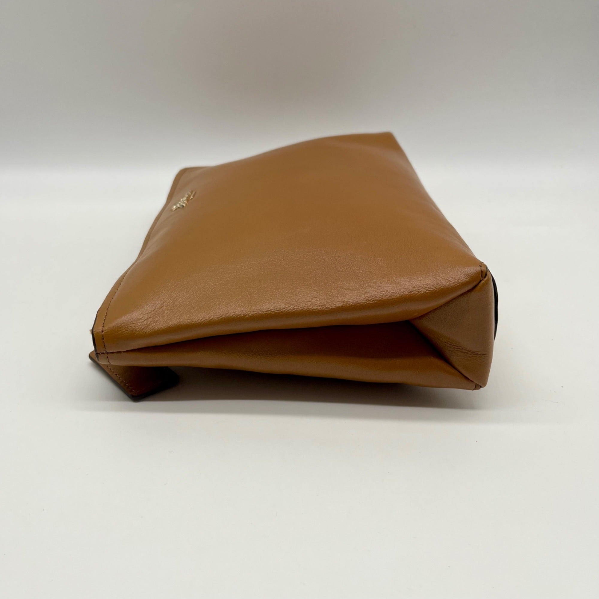 Coach Brown Leather Wristlet Bag