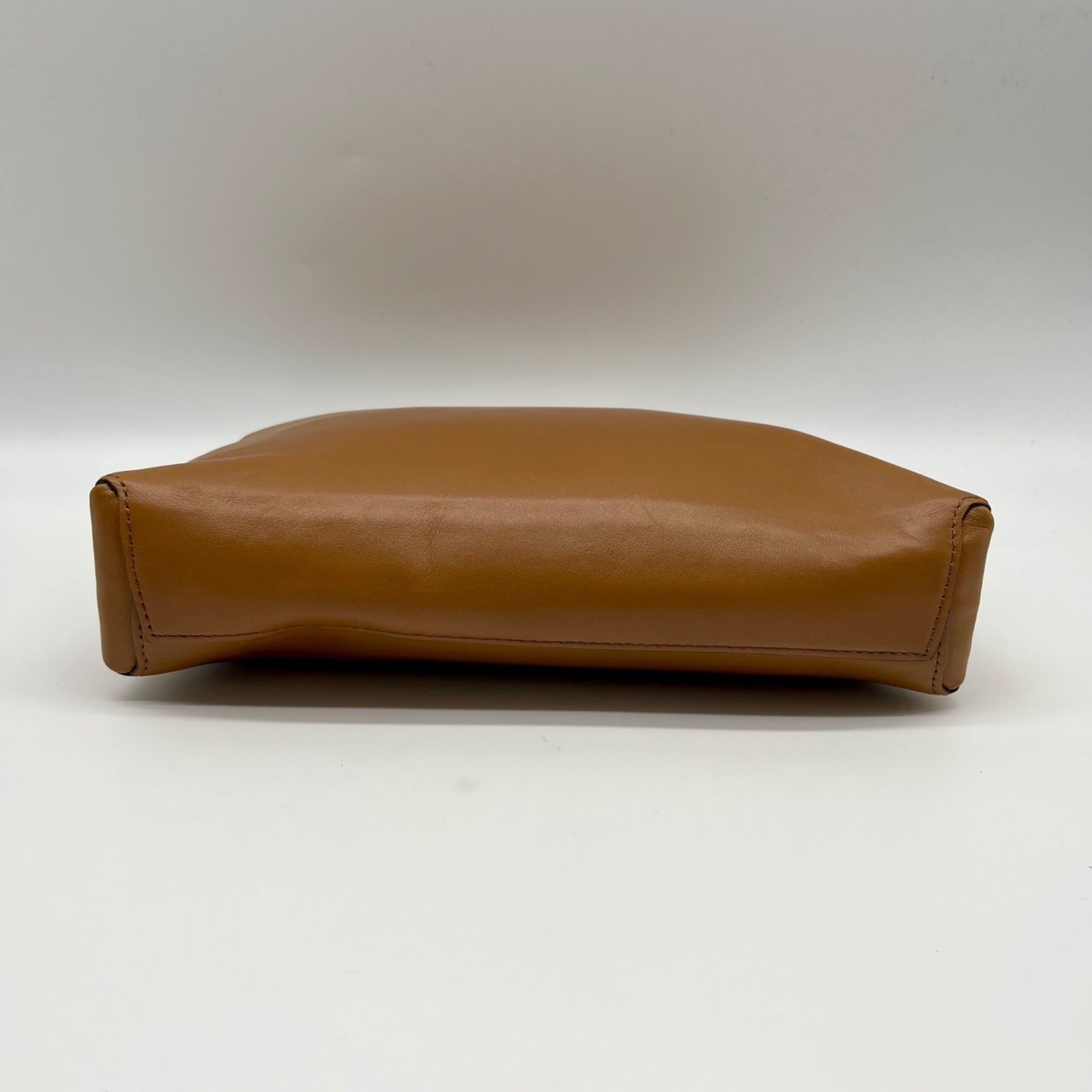 Coach Brown Leather Wristlet Bag