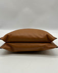 Michael Kors Brown Pebbled Leather Jet Set Crossbody Bag