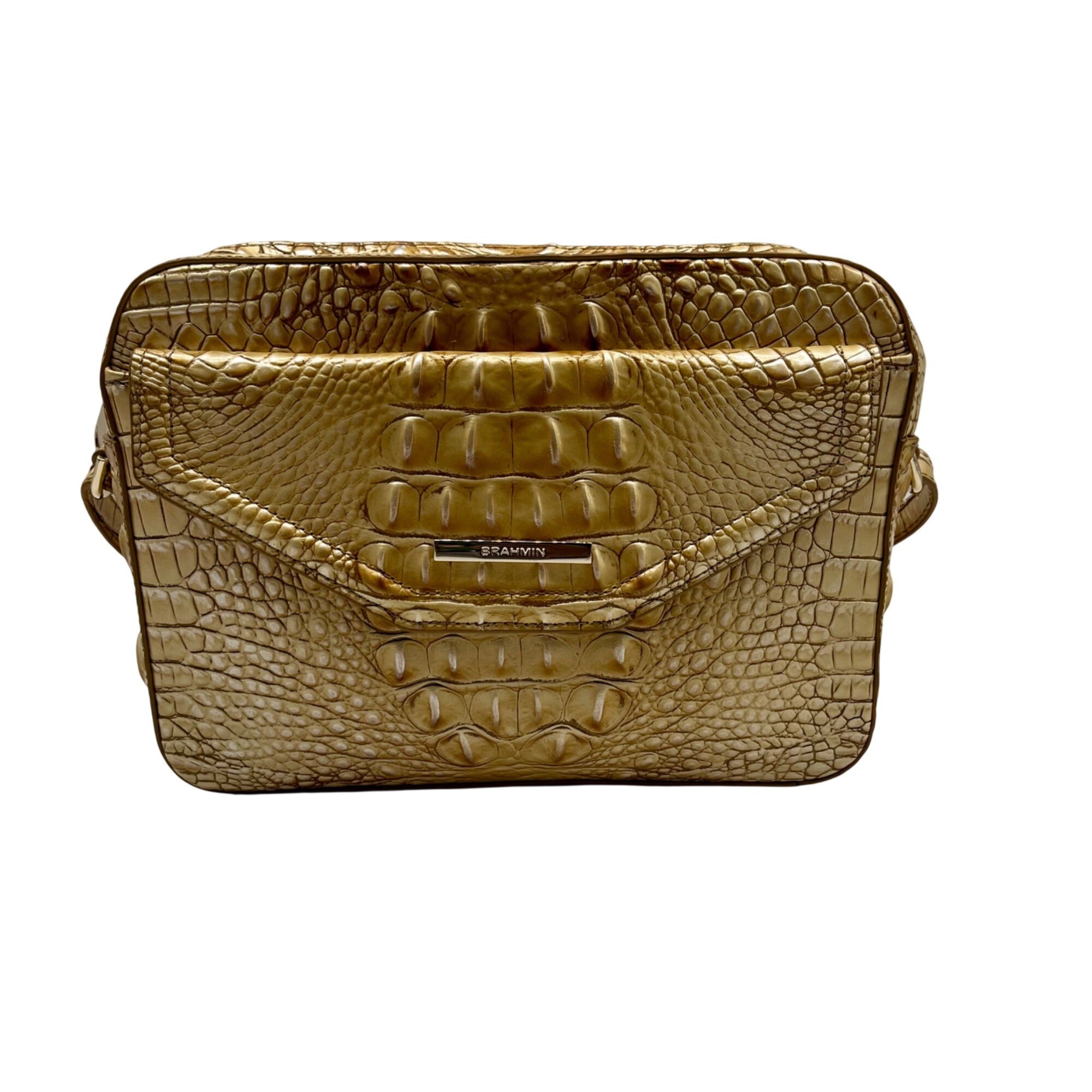 Brahmin Tan Leather Shea Crossbody Bag