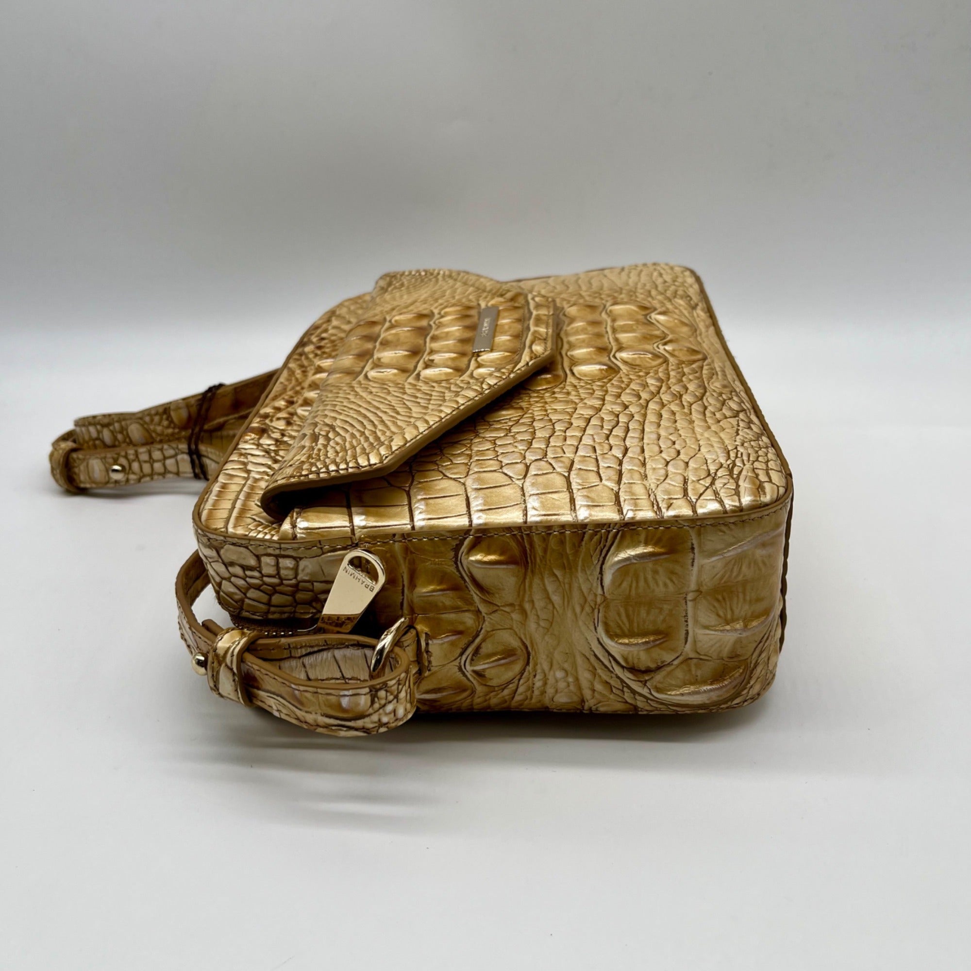 Brahmin Tan Leather Shea Crossbody Bag