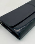 Alfani Patent Leather Black Wristlet Clutch