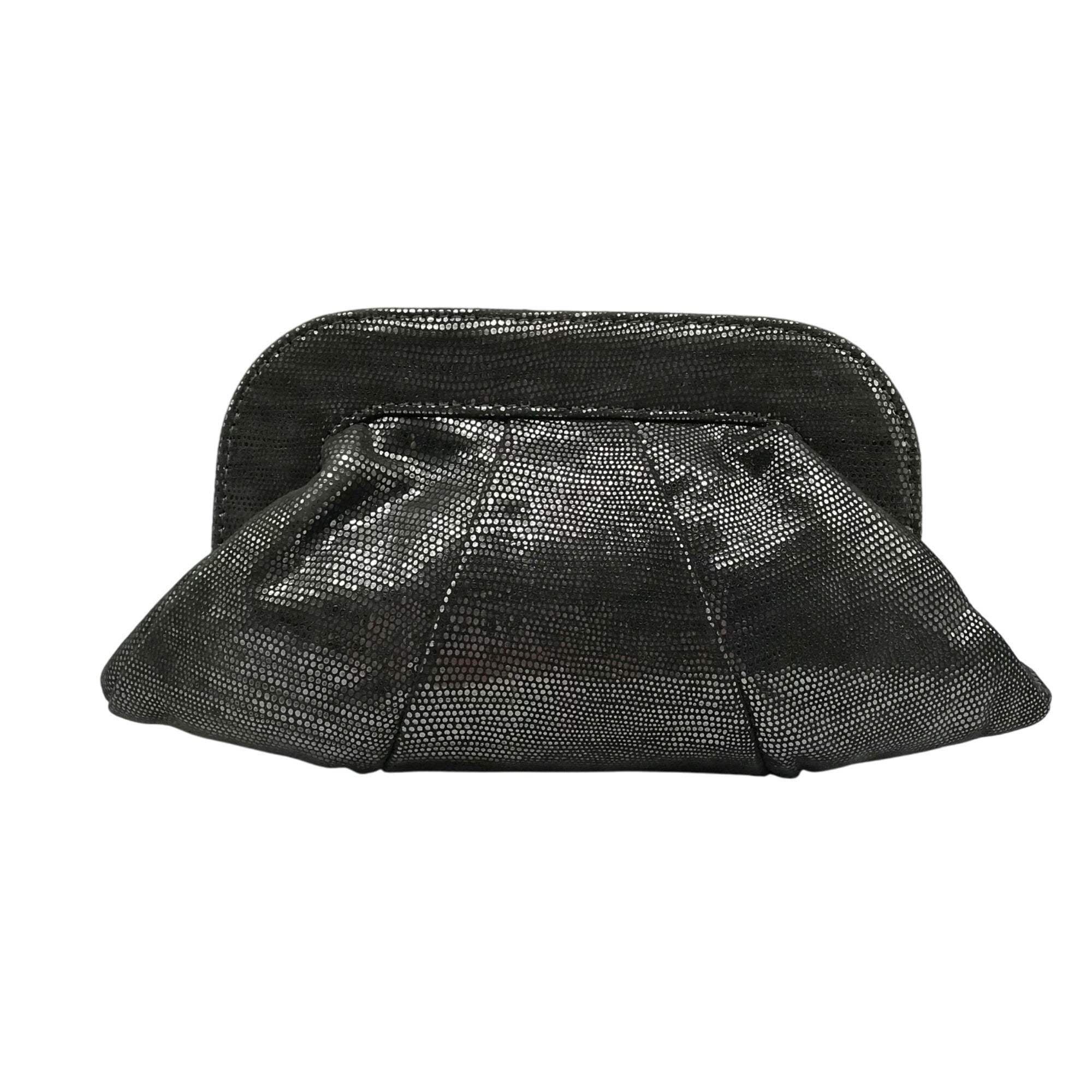 Lauren Merkin  Gray Snake Embossed Clutch