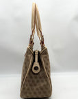 Dooney & Bourke Brown & Tan Monogram Canvas Vintage Satchel