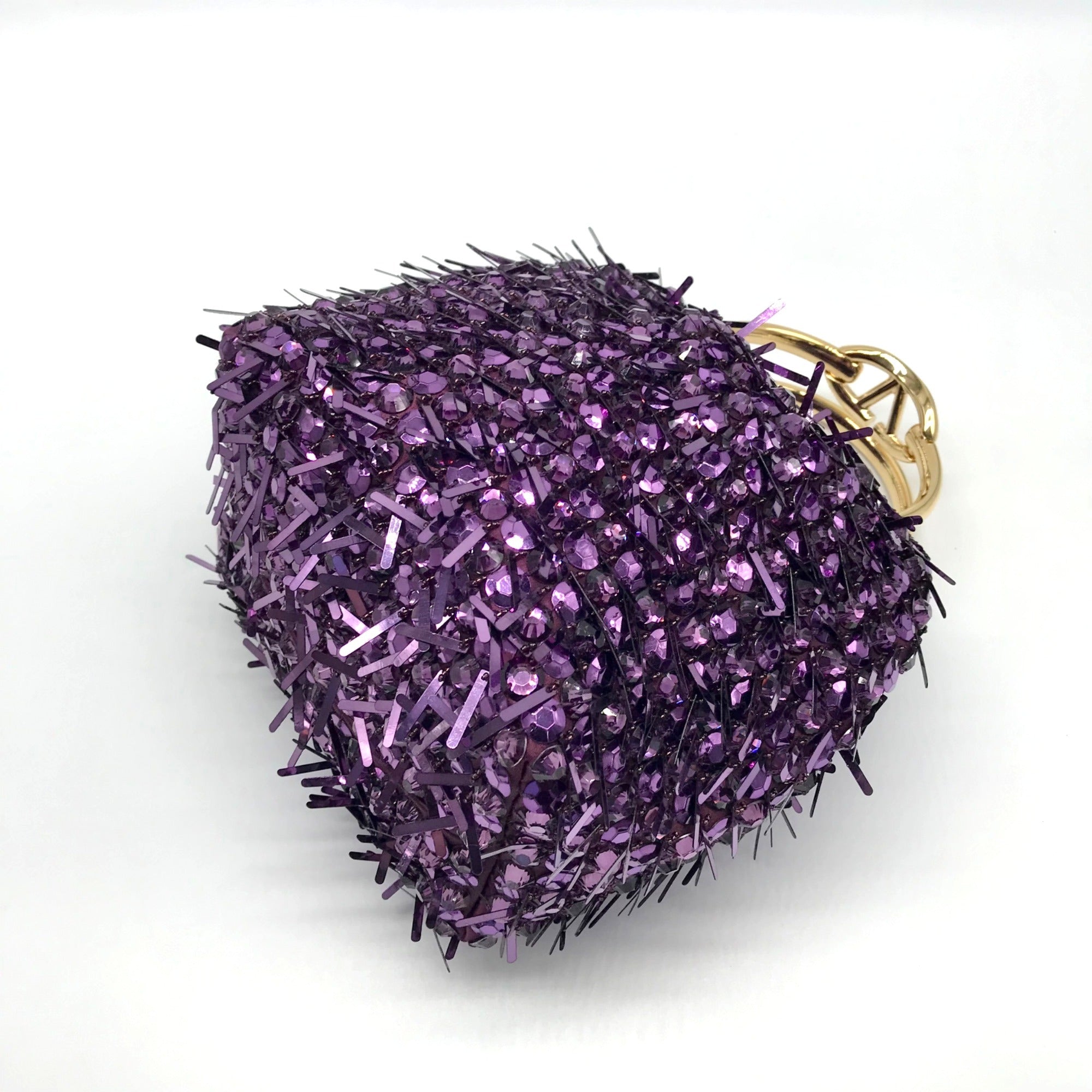 Valentino Garavani Small Carry Secrets Embroidered Amethyst Bucket Bag