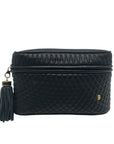 Bally Black Leather Quilted Lambskin Belt Bag