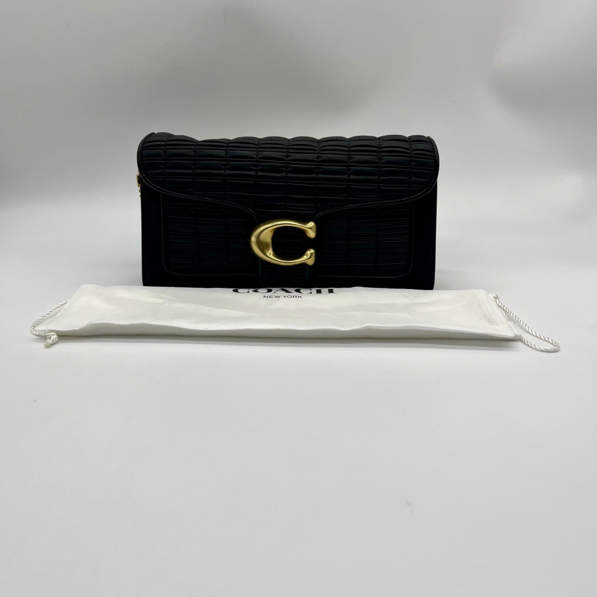 Coach Black Pleating Leather Tabby 26 Shoulder Bag 88148