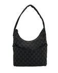 Gucci Black GG Monogram Canvas Shoulder Bag