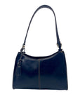 Liz Claiborne Navy Blue Faux Leather Shoulder Bag