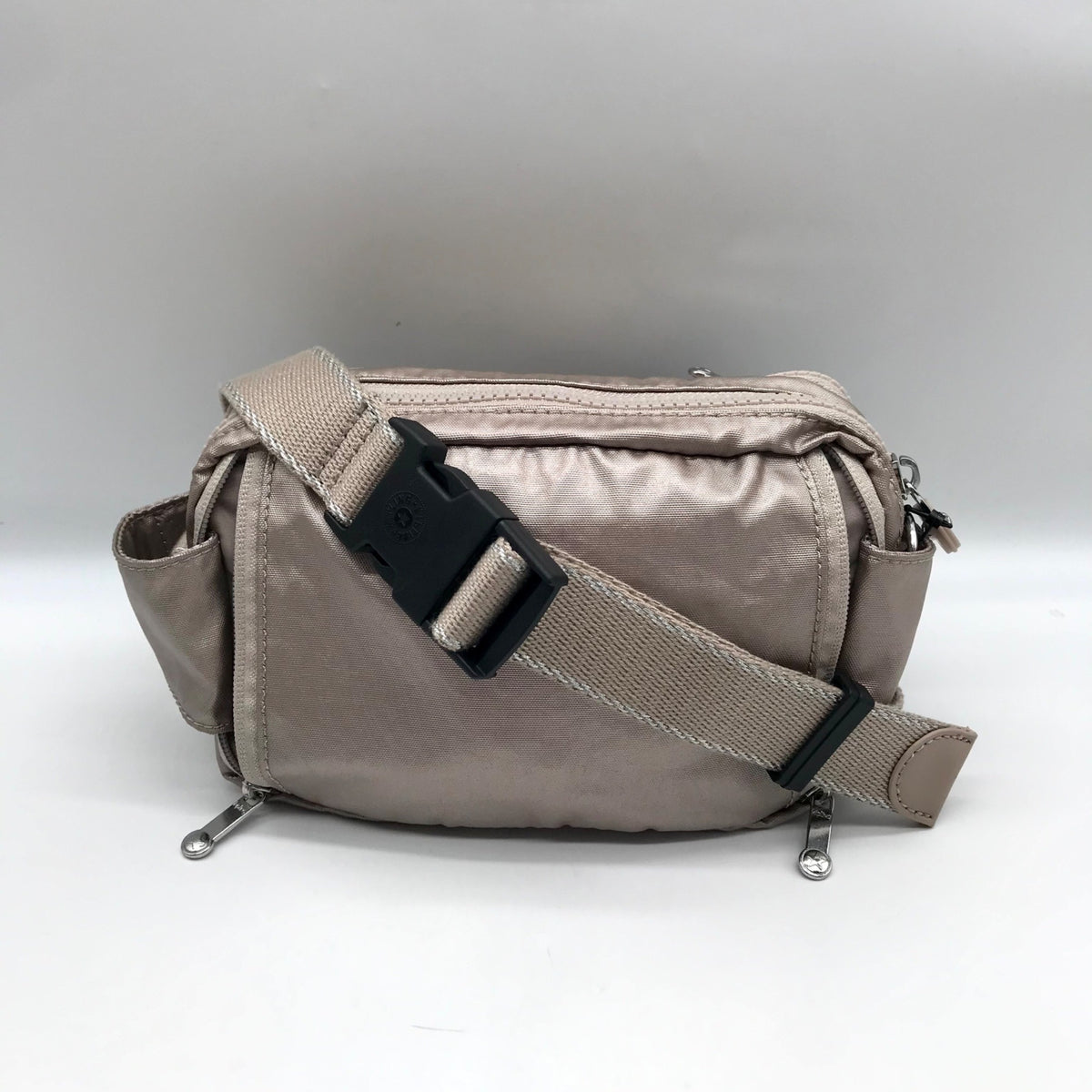 Kipling Metallic Glow Nylon Abanu Convertible Shoulder Bag