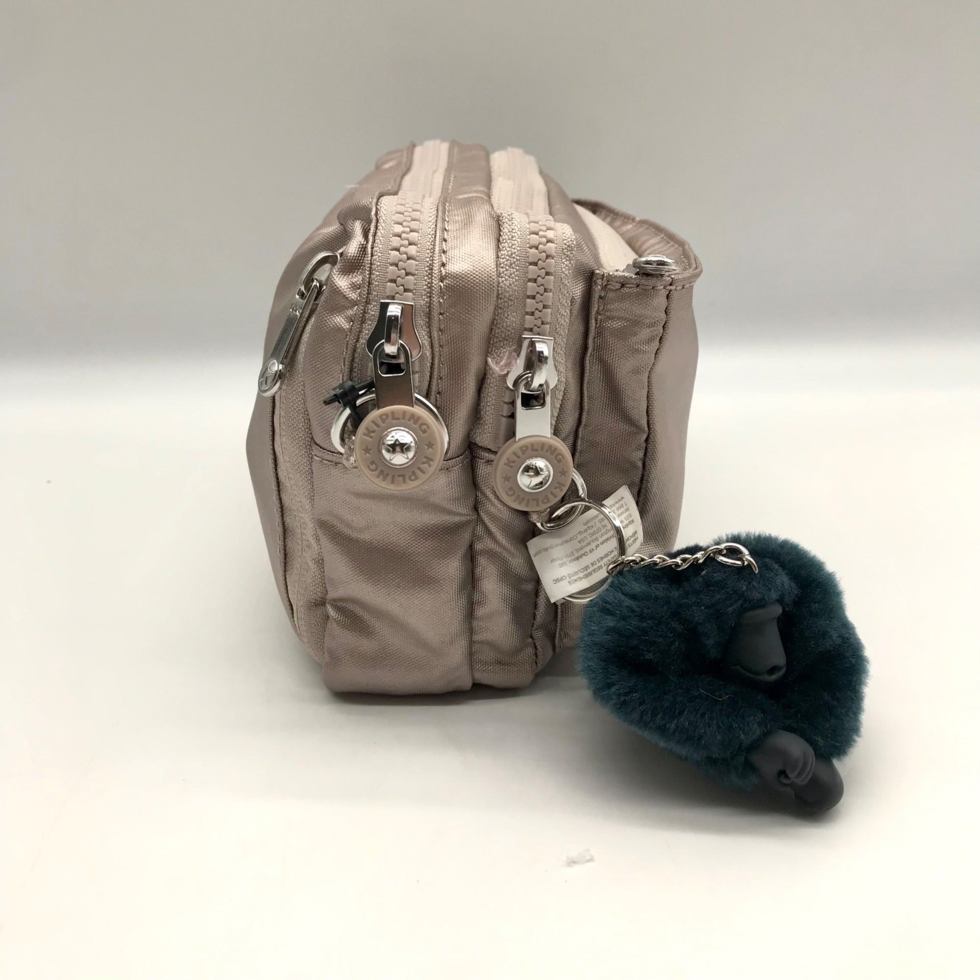 Kipling Metallic Glow Nylon Abanu Convertible Shoulder Bag