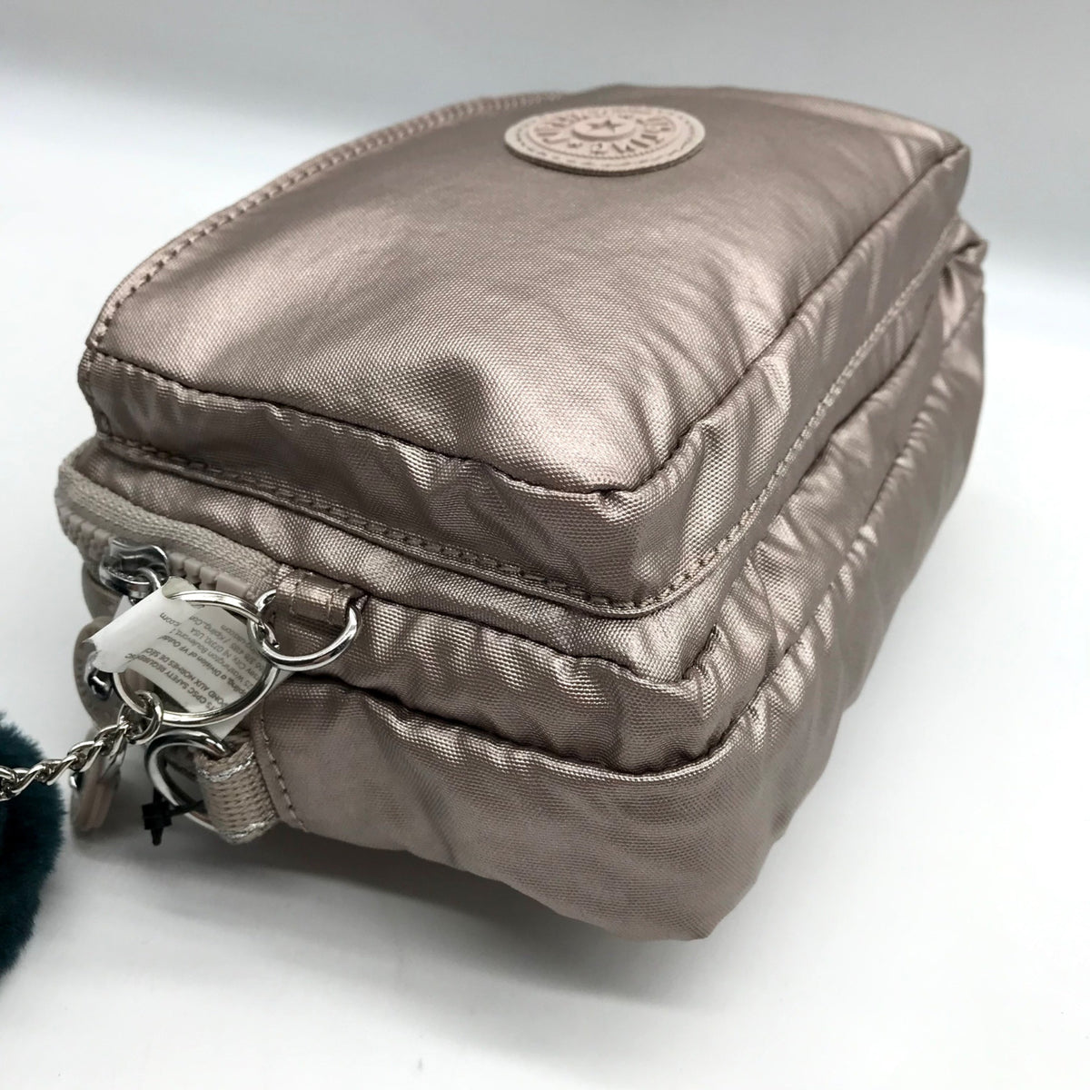 Kipling Metallic Glow Nylon Abanu Convertible Shoulder Bag