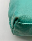 Joy Susan Blue Pebbled Faux Leather Tote With Matching Crossbody Bag