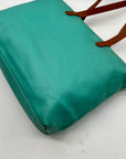 Joy Susan Blue Pebbled Faux Leather Tote With Matching Crossbody Bag