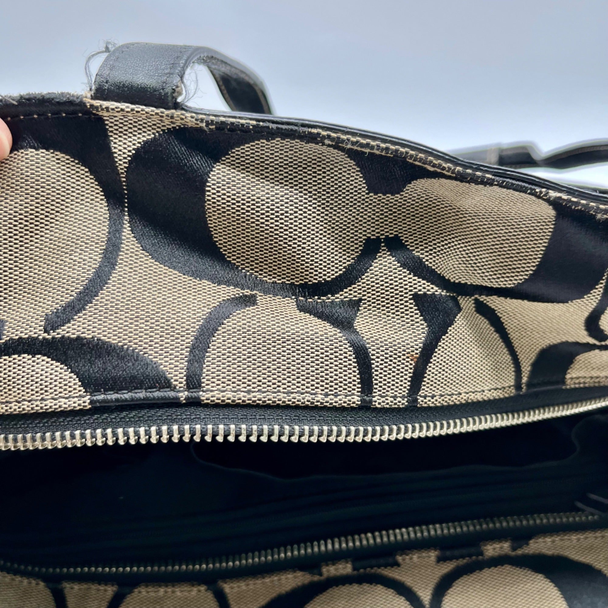 Coach Signature Canvas Diaper Bag F13803