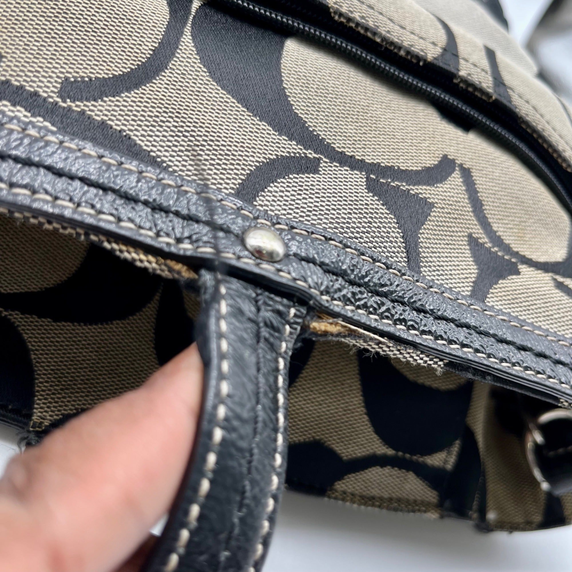 Coach Signature Canvas Diaper Bag F13803