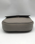 Michael Kors Gray Pebbled Leather Mott Crossbody Bag