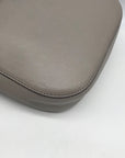 Michael Kors Gray Pebbled Leather Mott Crossbody Bag