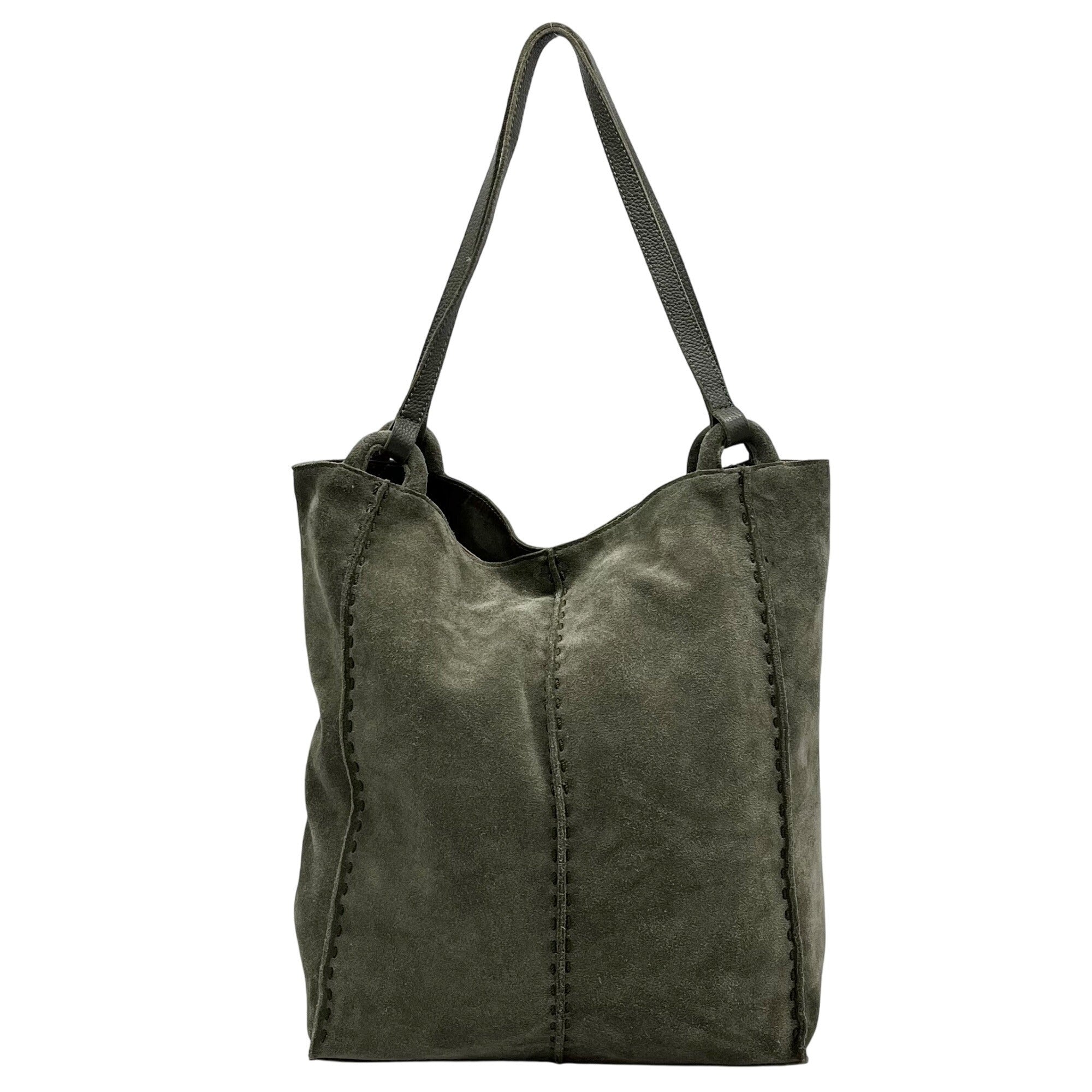 The Sak Green Suede Los Feliz Tall Tote Bag