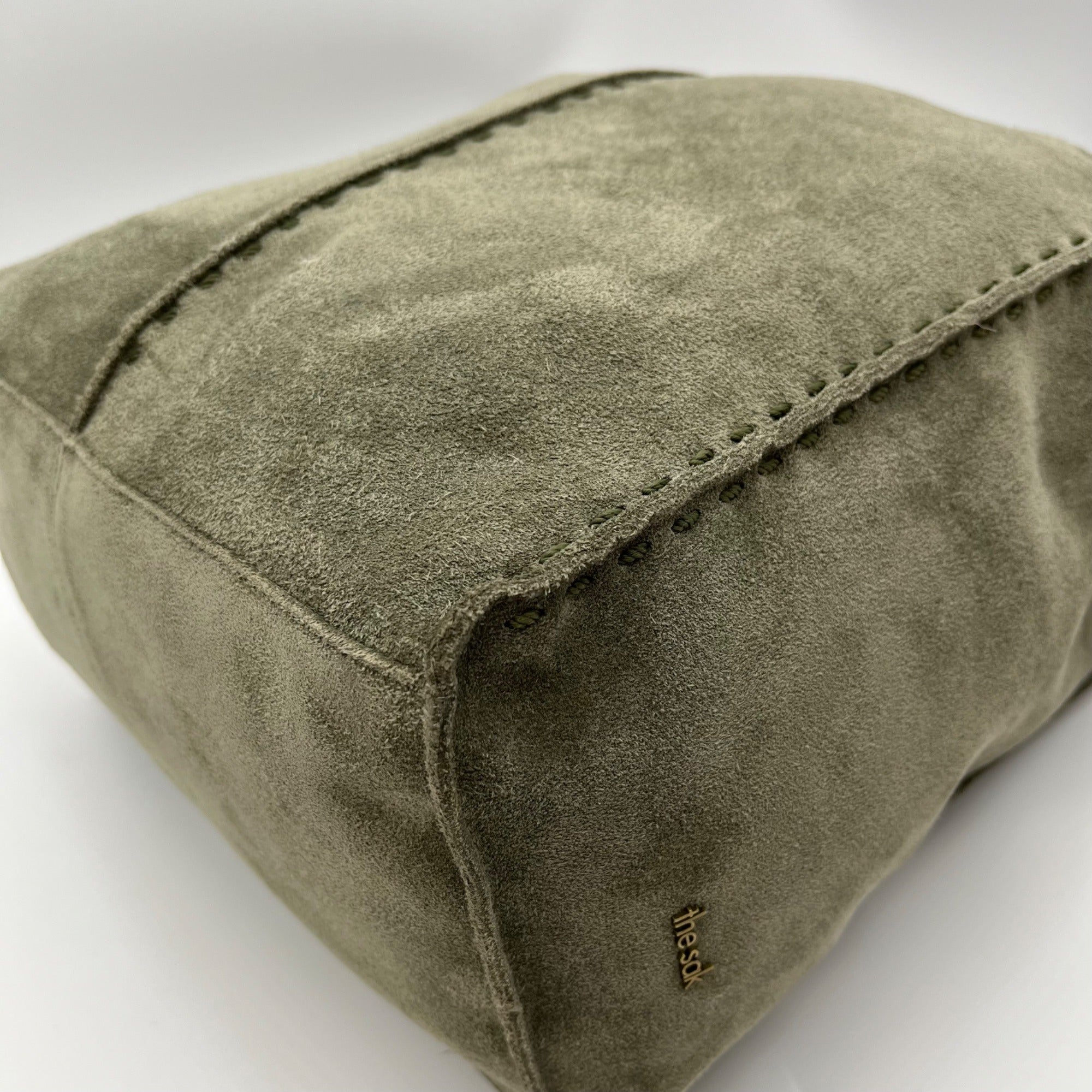 The Sak Green Suede Los Feliz Tall Tote Bag