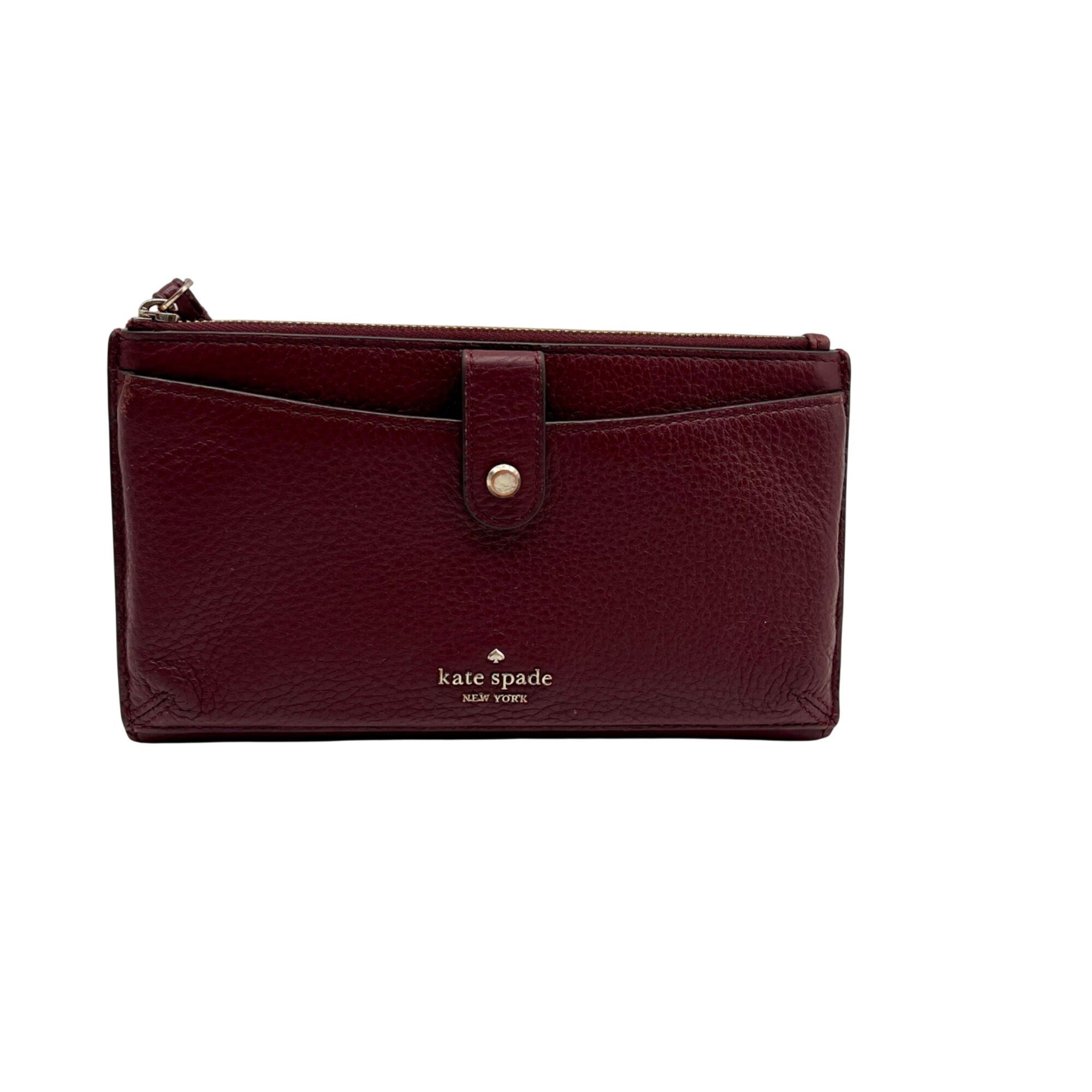 Kate Spade Burgundy Jackson Small Tab Bag