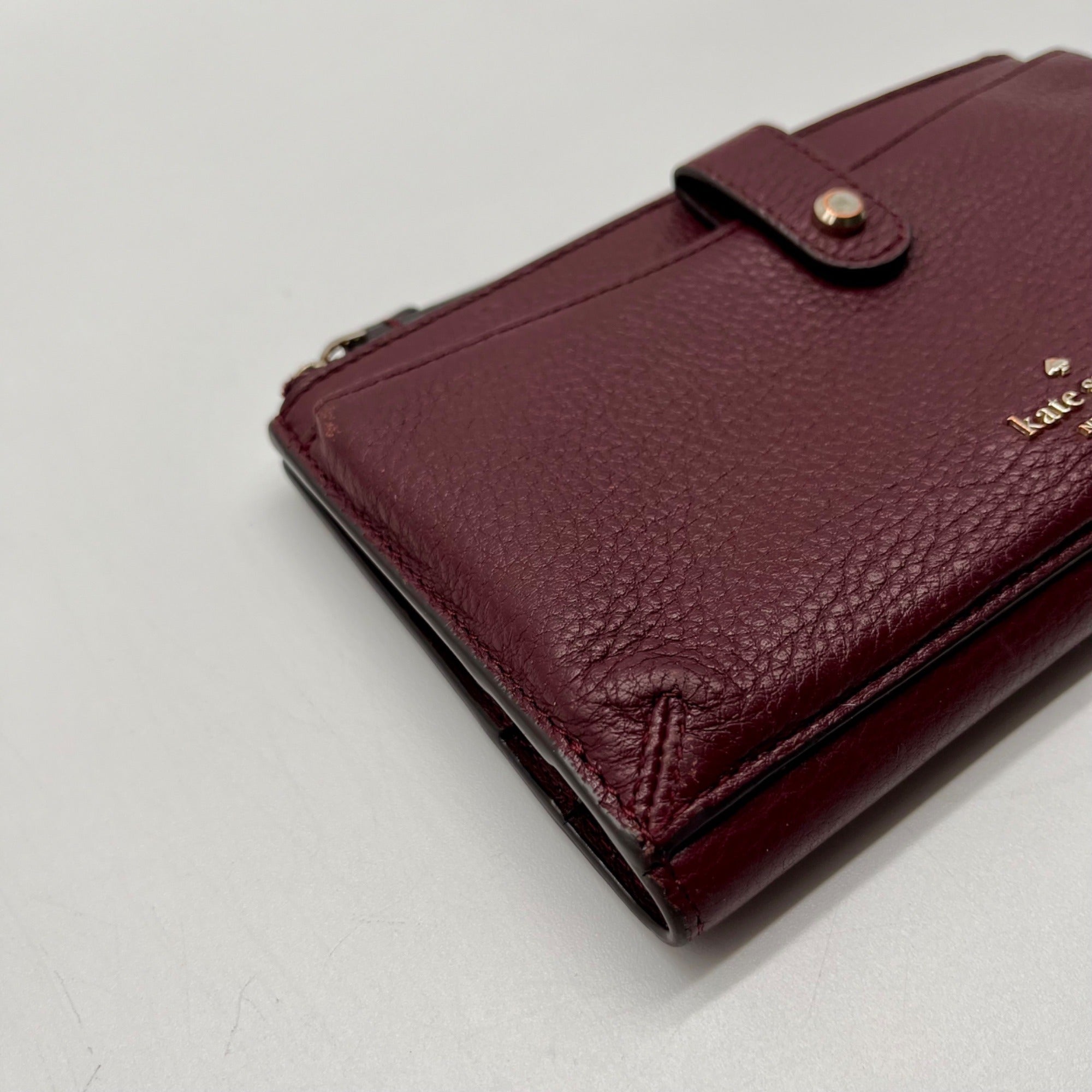 Kate Spade Burgundy Jackson Small Tab Bag